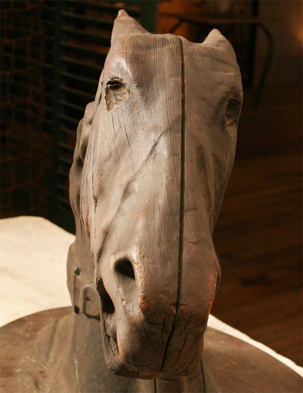 19th Century Carousel Horse Carving