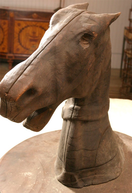 Wood Carousel Horse Carving