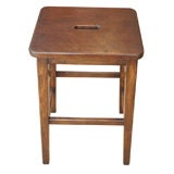 Antique English 1900's Beechwood Stool