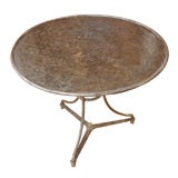 Early 19th Century Burnished Iron Gueridon Table