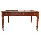 Early 19th Century Regency Four-Drawer Partner's Writing Table