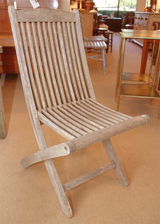 Set of Six 1930's English Steamer Deck Chairs 3