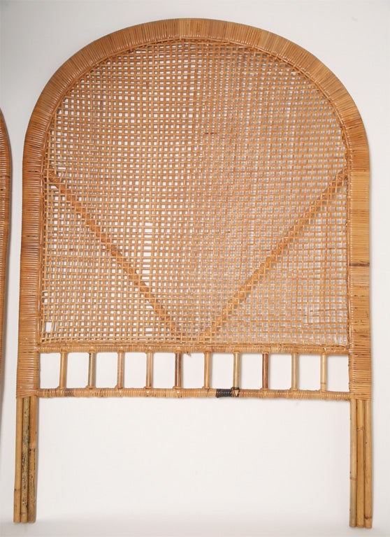 Mid-20th Century Vintage Caning Headboards