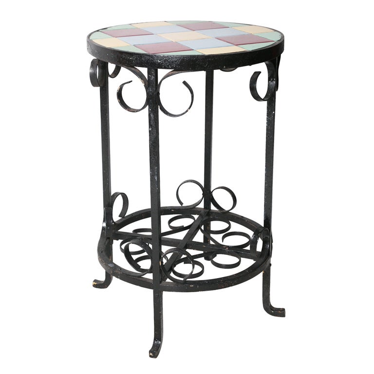 Tile & Iron Base Table
