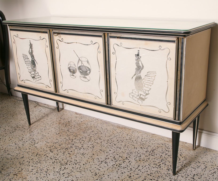 SATURDAY SALE.Italian Bar Cabinet by MASCAGNI
