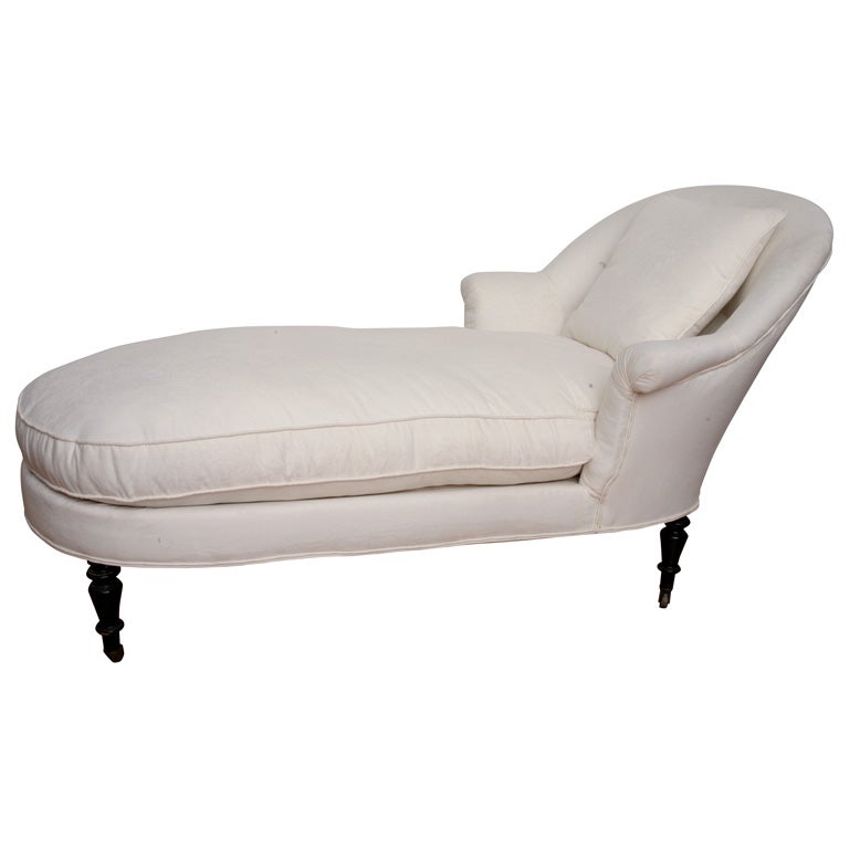French NAPOLEON III Chaise Longue