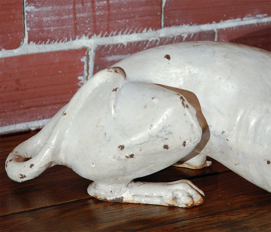 American Late 19th Century Fiske Foundry Cast Iron Dog For Sale