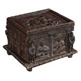 19th Century Carved Wood Bible Box Found In The Southern US