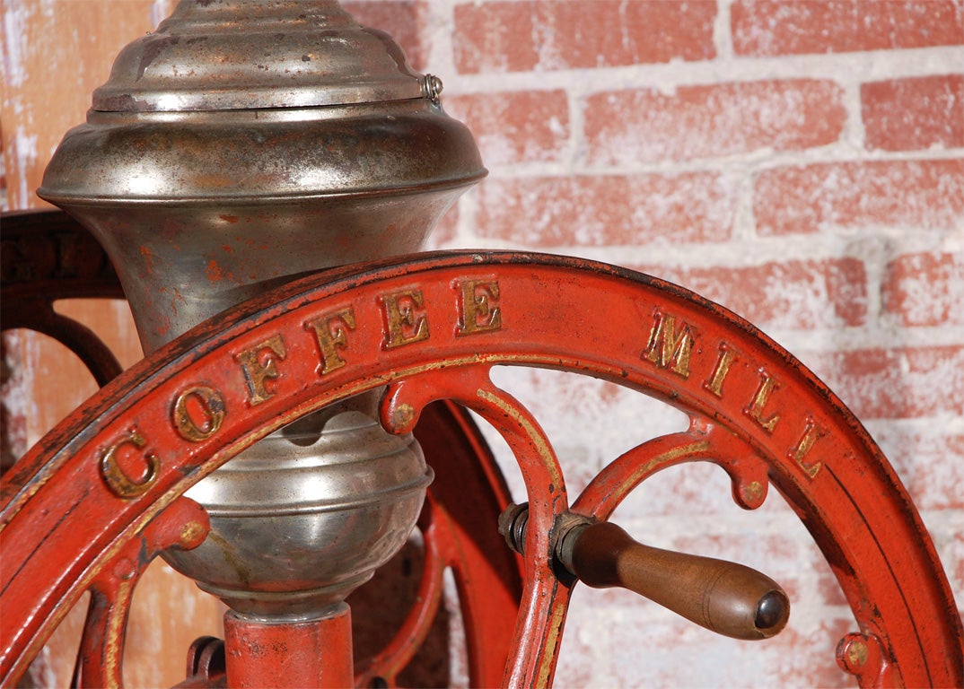 19th Century Large Scale American General Store Coffee Grinder