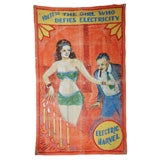 Vintage Original Coney Island Sideshow Banner Millard & Bulsterbaum