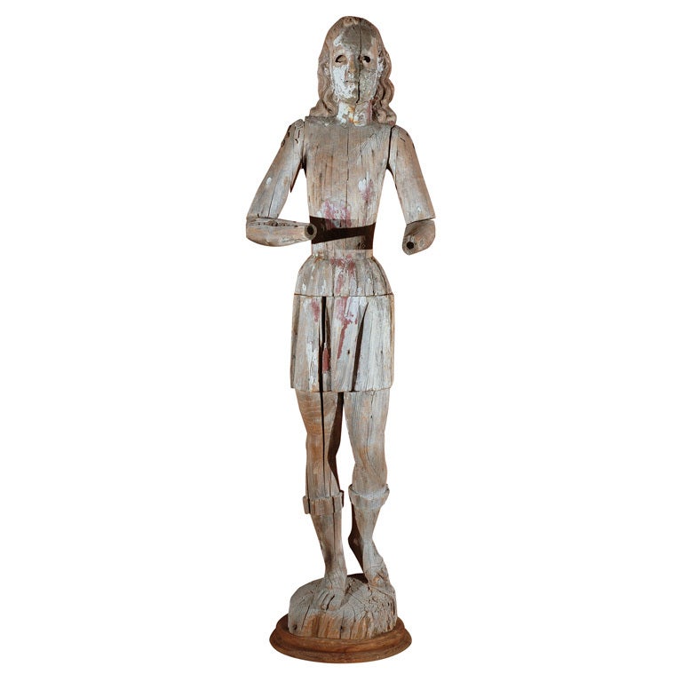 18th Century Carved Joan of Arc Figure