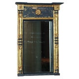 Regency Black And Gilt Mirror