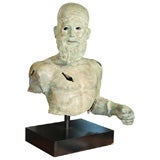 Very large scale cast bronze Grecian torso