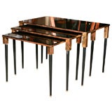 Set of 3 Art Deco Nesting Tables