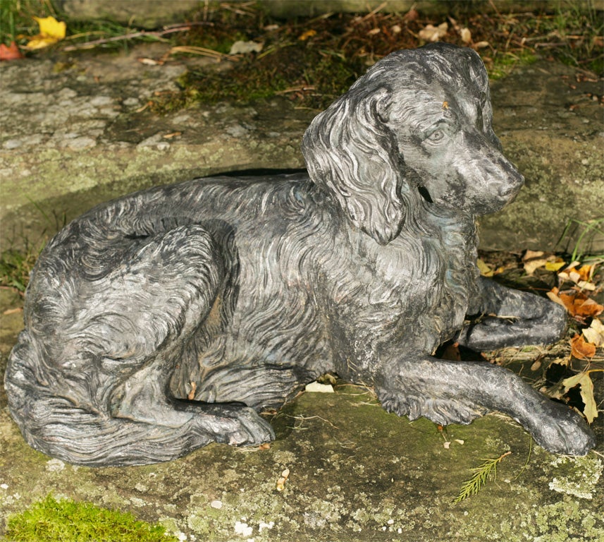 19th Century American Zinc Dog
