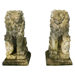 Continental Carved Lions
