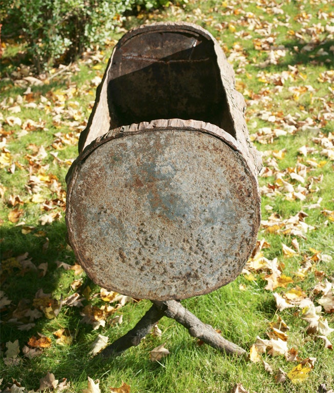 Period Coalbrookdale Cast Iron Log Planter 1