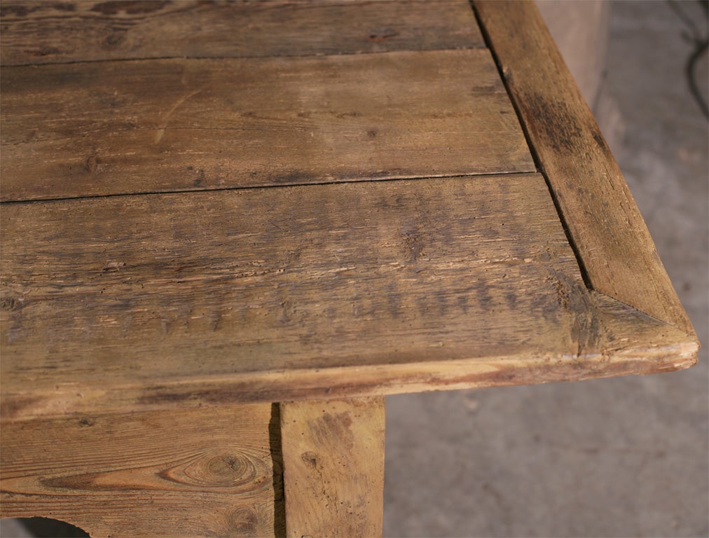 19th Century Period  Pine and Elm 14 ft. Harvest Table