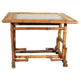 English Victorian Bamboo Occasional Table