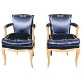 Pair of French Deco Fauteuils
