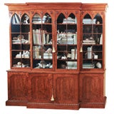 Turn of the Century Mahogany Breakfront Bookcase Turn of the Century Mahogany Breakfront Bookcase
