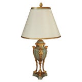 19th Century French Gilt-Bronze 
Marble Urn Lamp