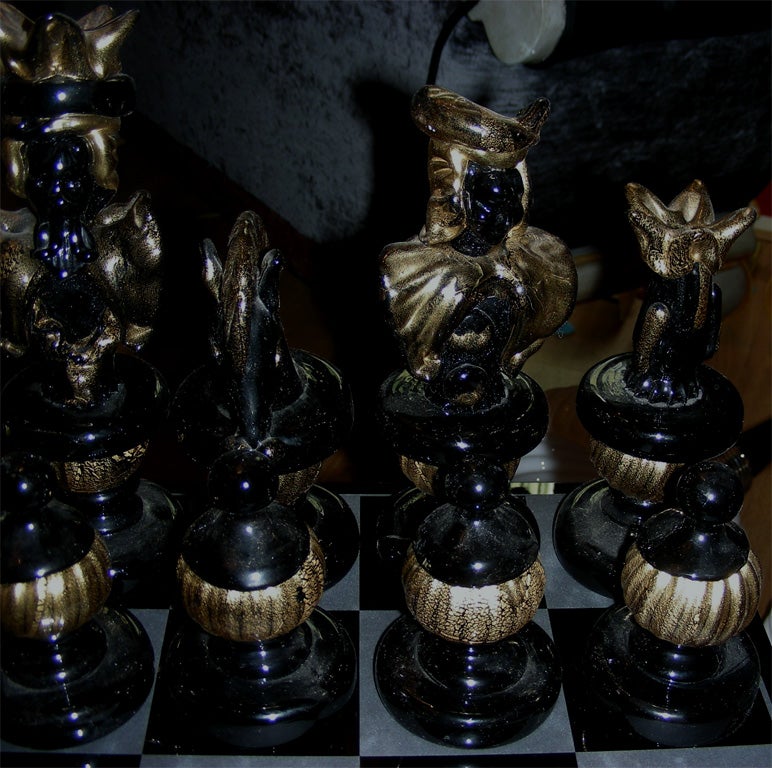 1980's Murano Glass Chess Game Set 4