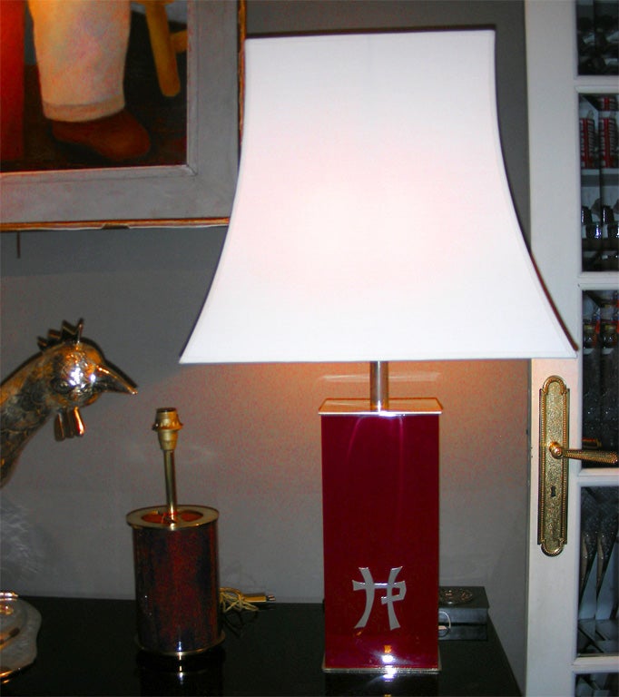 Zwei Lampen des Dekorateurs Jean-Claude Mahey aus den 1970er Jahren (Französisch) im Angebot