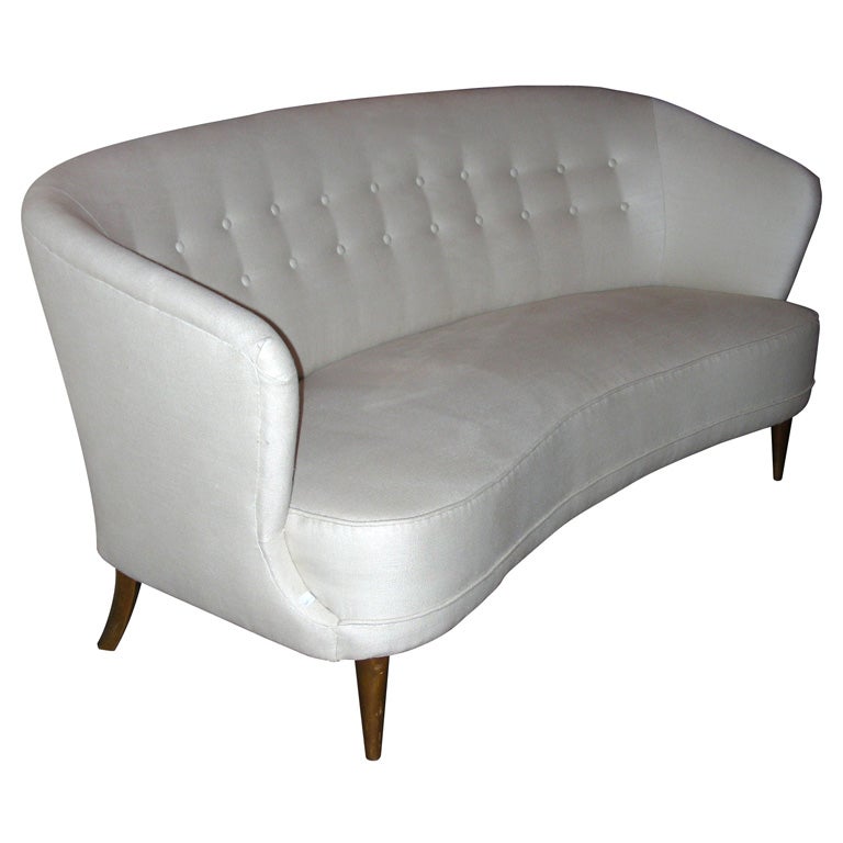 1935-1940 Demi-Lune "Confident" Sofa For Sale