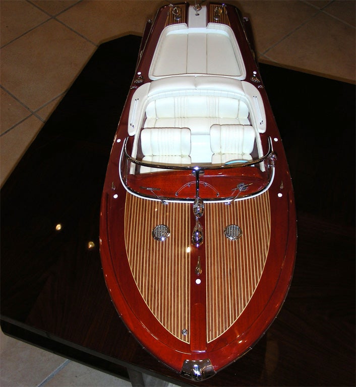 Contemporary Model Boat Reproduction of 1972 AcquaRiva 1
