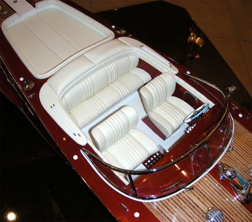Contemporary Model Boat Reproduction of 1972 AcquaRiva 2