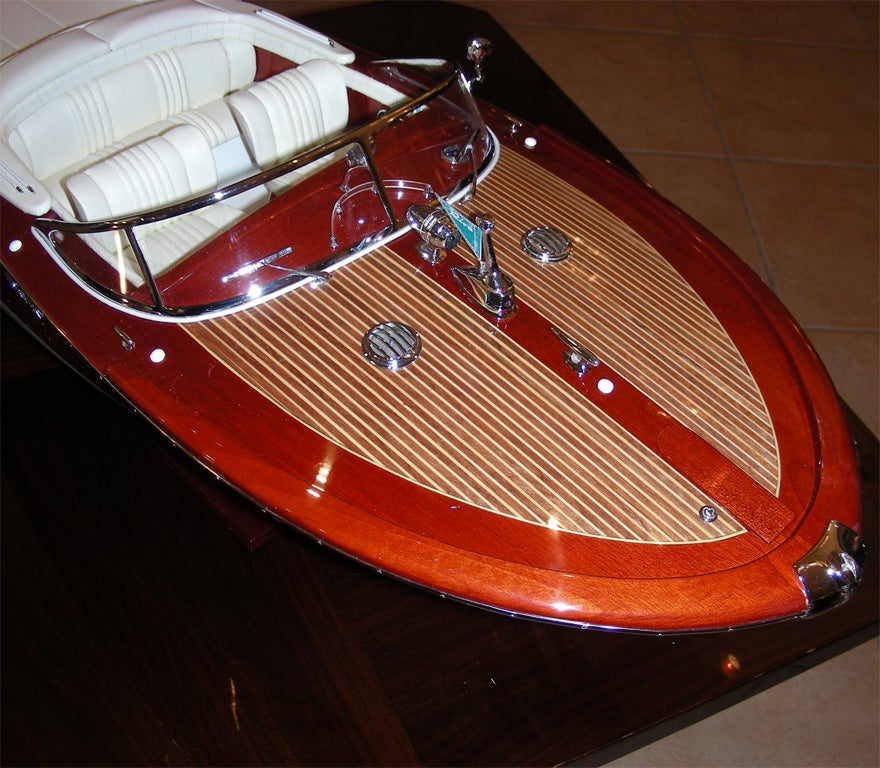 Contemporary Model Boat Reproduction of 1972 AcquaRiva 3