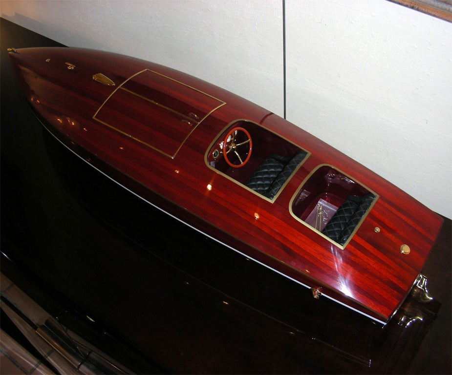 Contemporary Model Boat Reproduction of 1928 Zipper For Sale 1