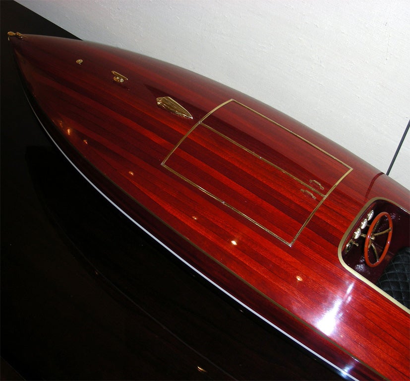 Contemporary Model Boat Reproduction of 1928 Zipper For Sale 2