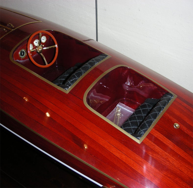 Contemporary Model Boat Reproduction of 1928 Zipper For Sale 5