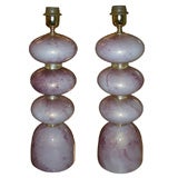 Two 1980s Murano Glass Lamps