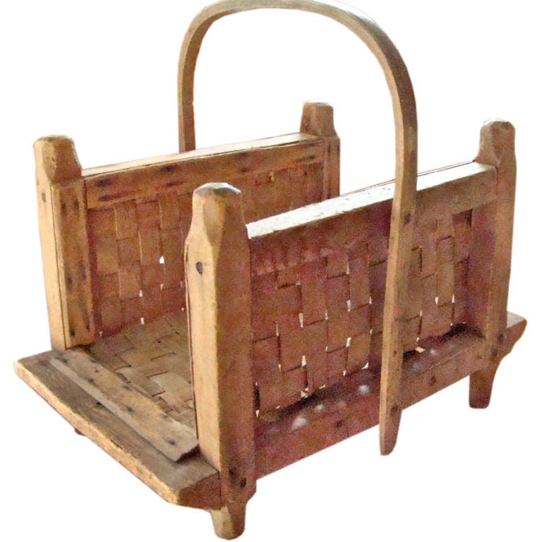 Rustic Magazine Rack at 1stdibs