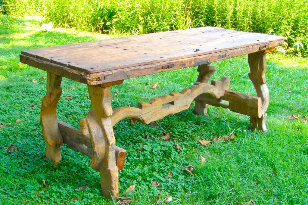 Incredible Table made from an Old Door