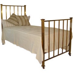Vintage PAIR  of Brass Beds