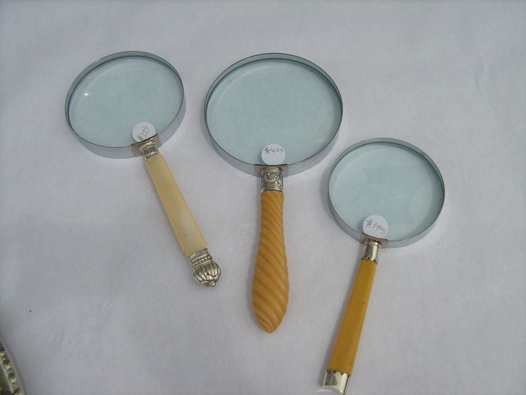 20th Century Magnifying Glasses with handles