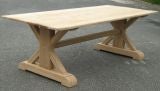 Natural oak dining table