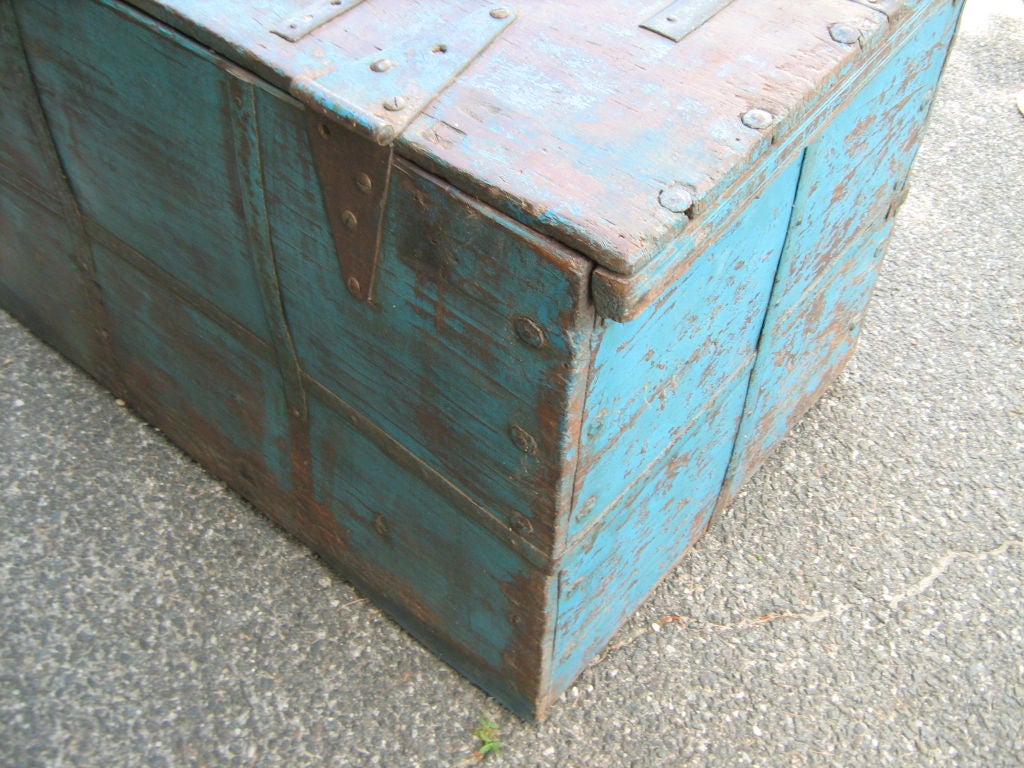 20th Century Painted trunk