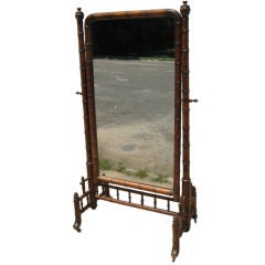 Antique cheval mirror