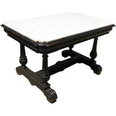 Marble Top Table/Desk Antique Marble Top Table/Desk