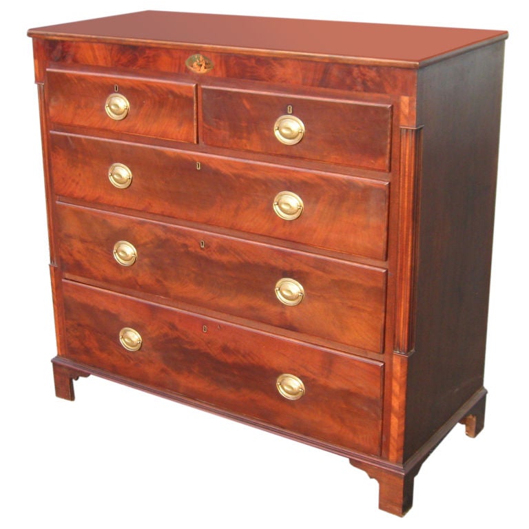 Mahogany chest of drawers For Sale