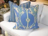 Brunschwig and Fils Stripe and Ikat Pillows