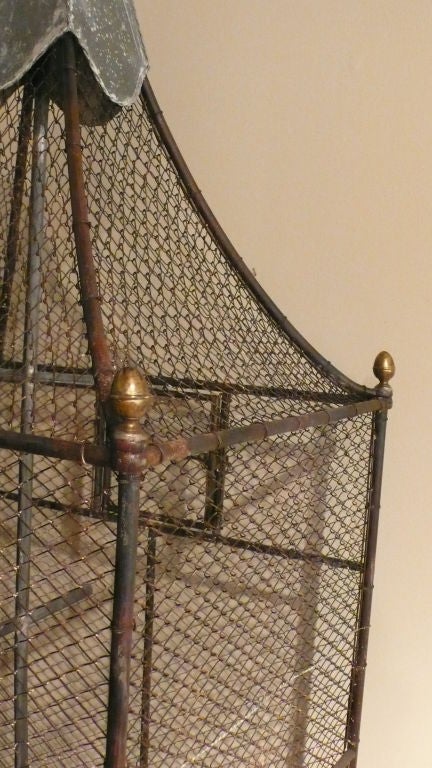 Oversized French Bird Cage In Good Condition For Sale In Bridgehampton, NY