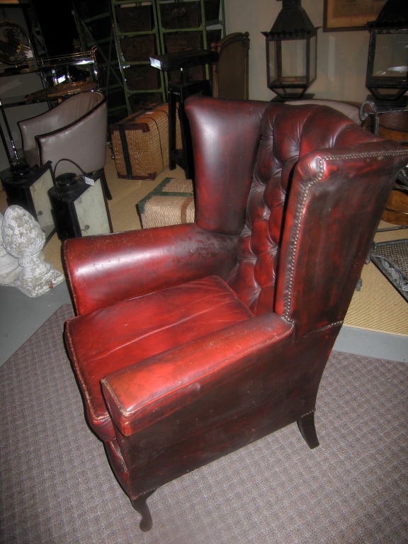 Tufted Leather Club Chair