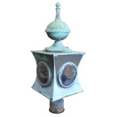 Unusual Shaped Copper Outdoor  Lantern