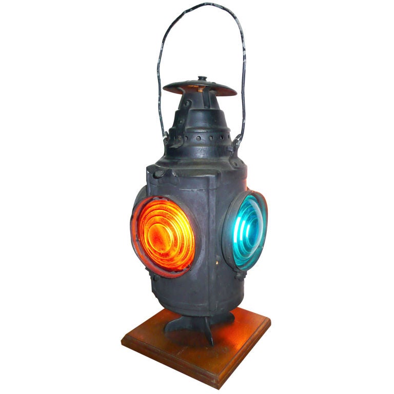 Old Railroad Signal Lamp